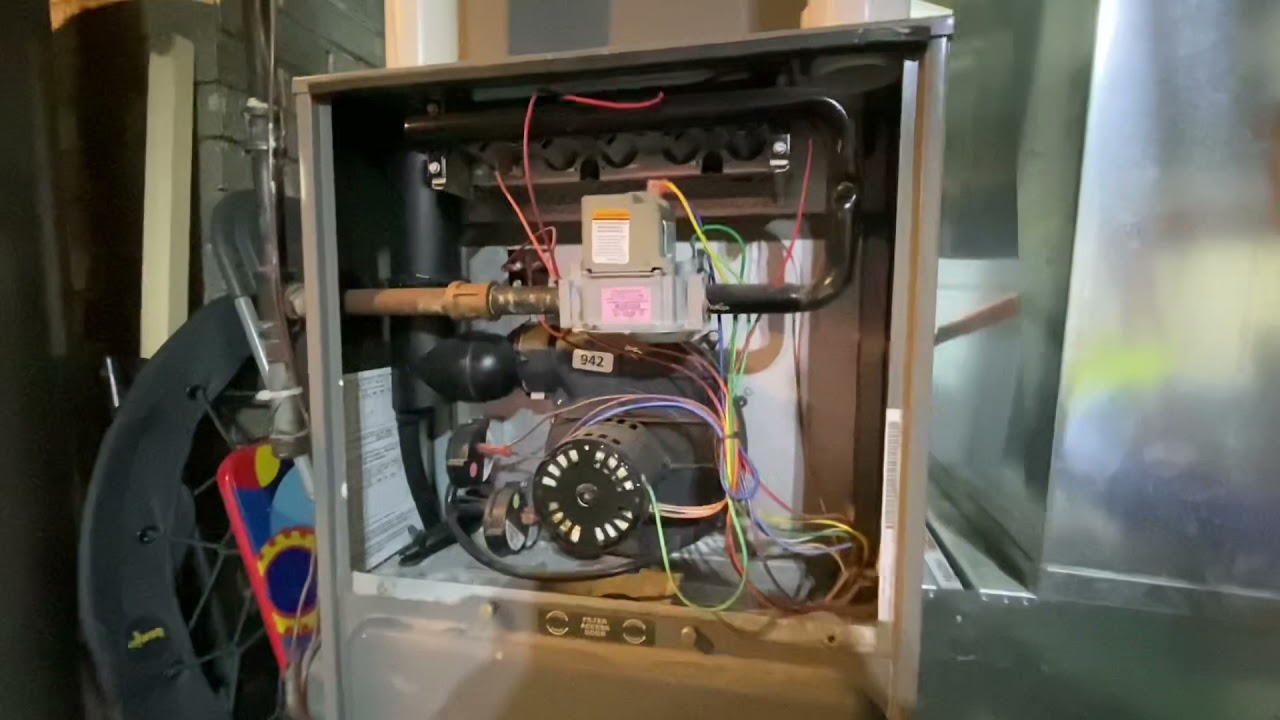 My rheem furnace start up and shutdown read description