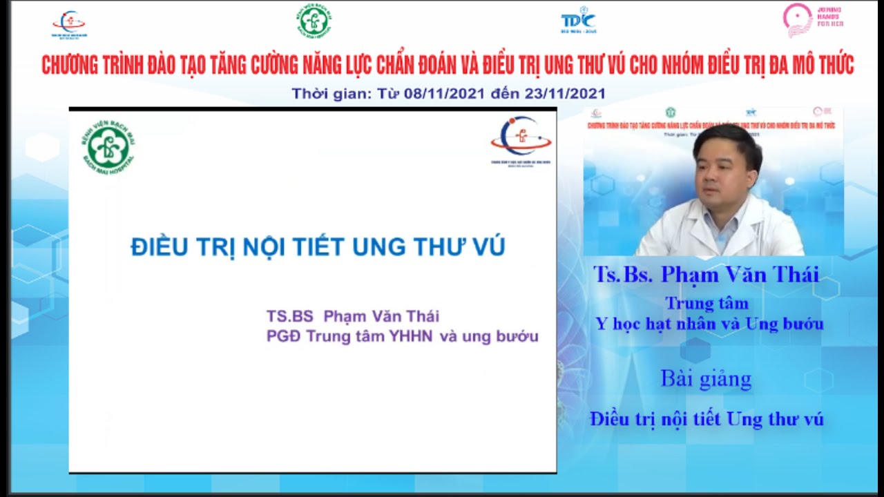 Điều trị nội tiết Ung thư vú - Ts. Phạm Văn Thái
