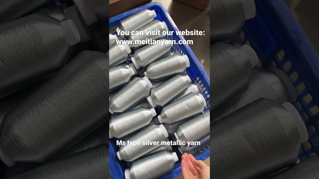 Ms type silver metallic yarn