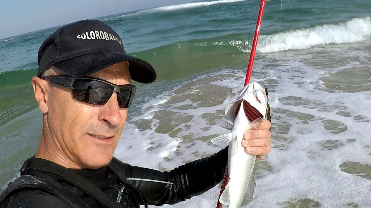 La pesca con jig desde playa