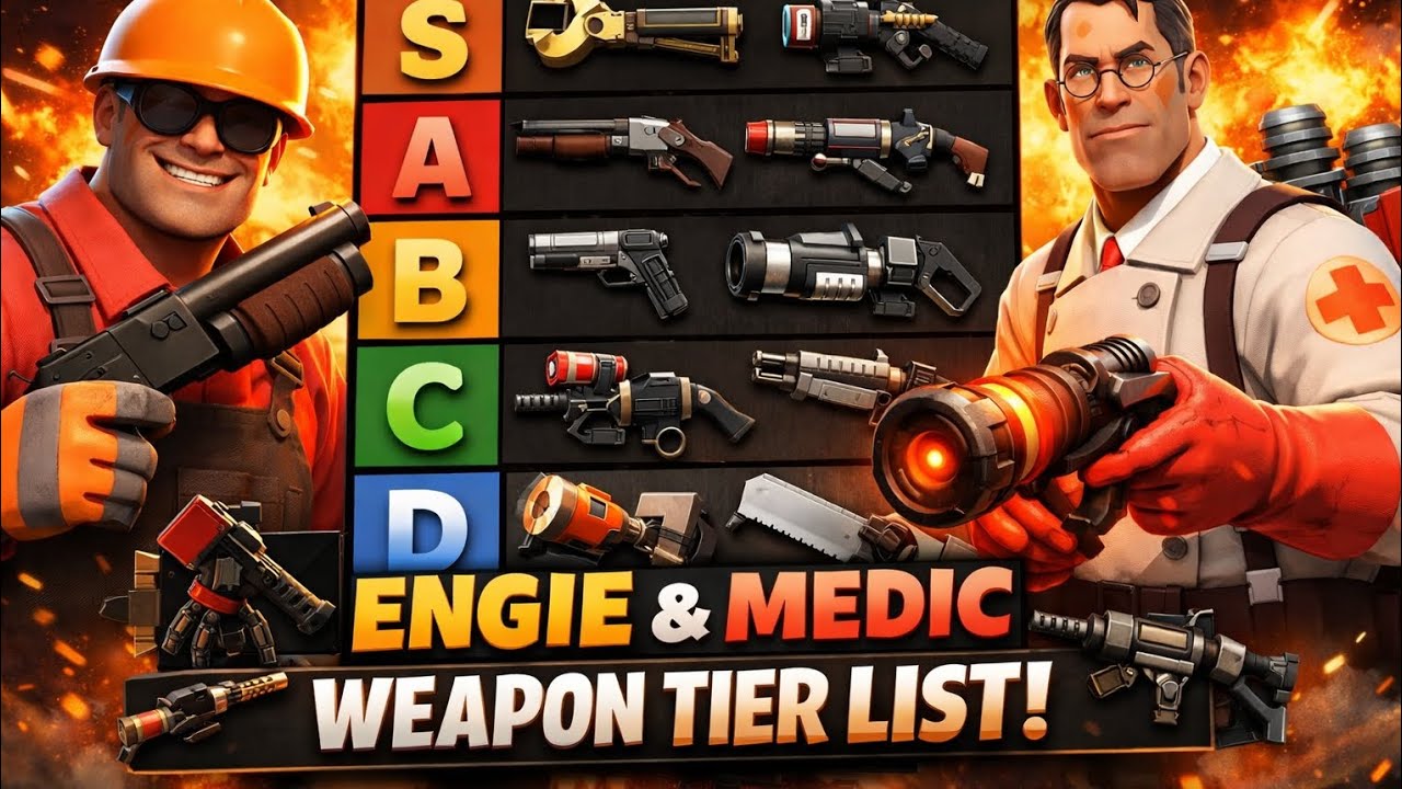 Tier list de las armas del ingeniero y medic (De peor a mejor)