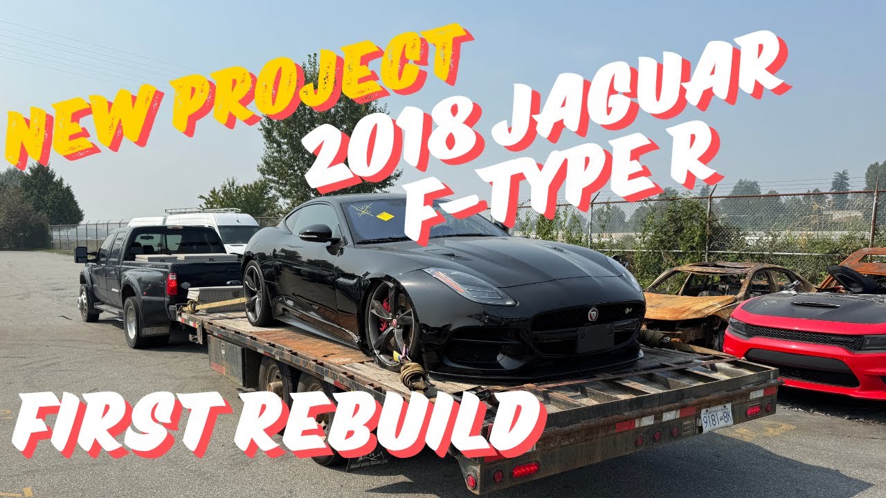 Восстановление Jaguar F-Type R 2018 года. Серьезная авария или мне повезло?