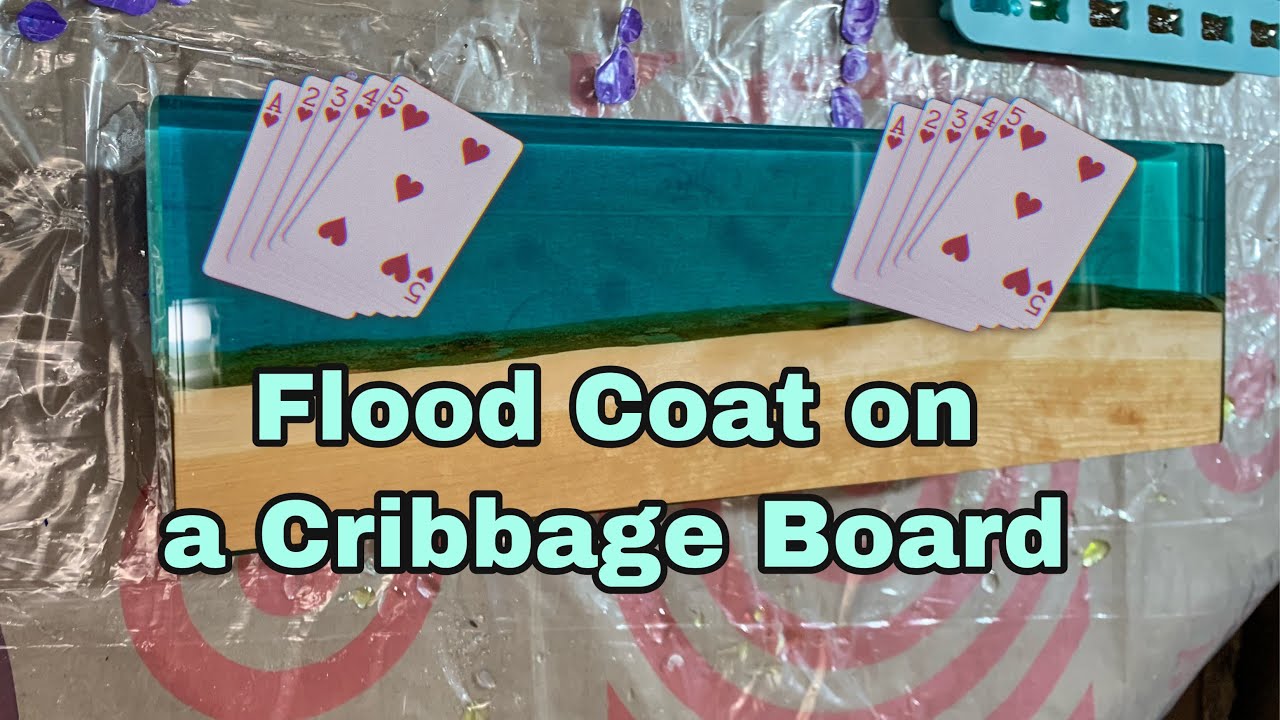 Cribbage Board Flood Coat | How To Video