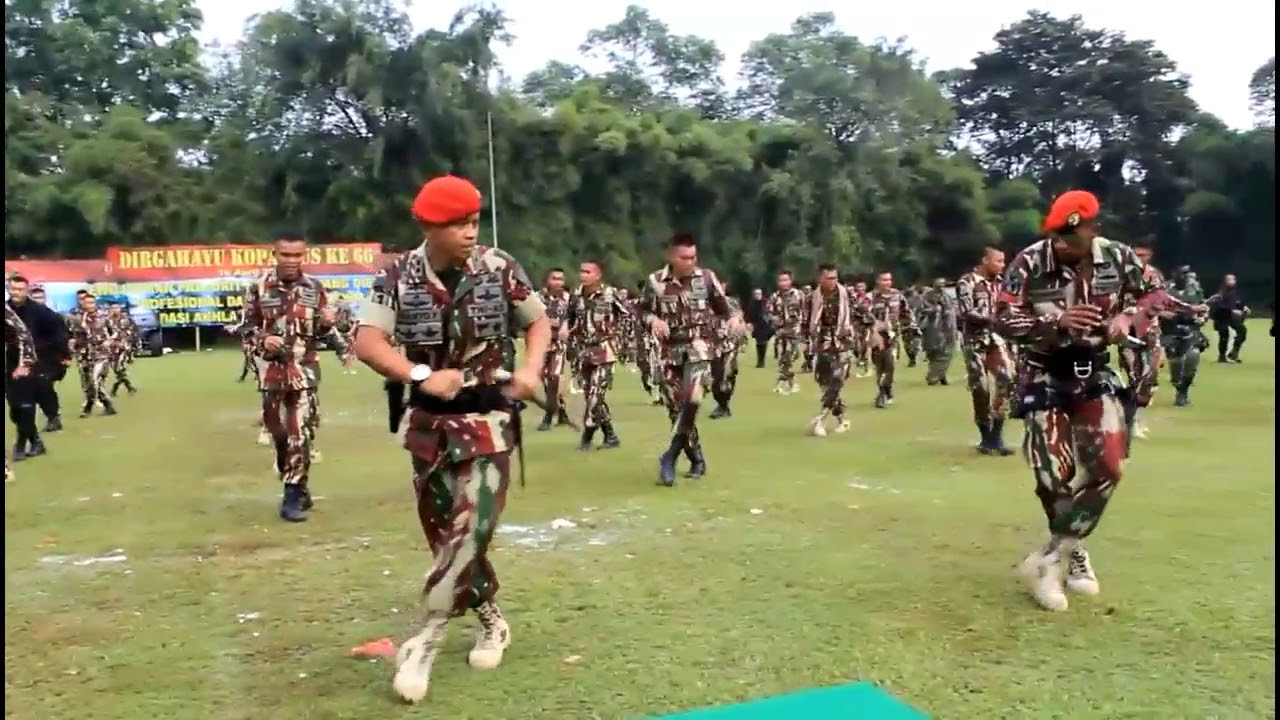 Goyang Komando HUT 66 Kopassus, Kompak Luar Biasa!!