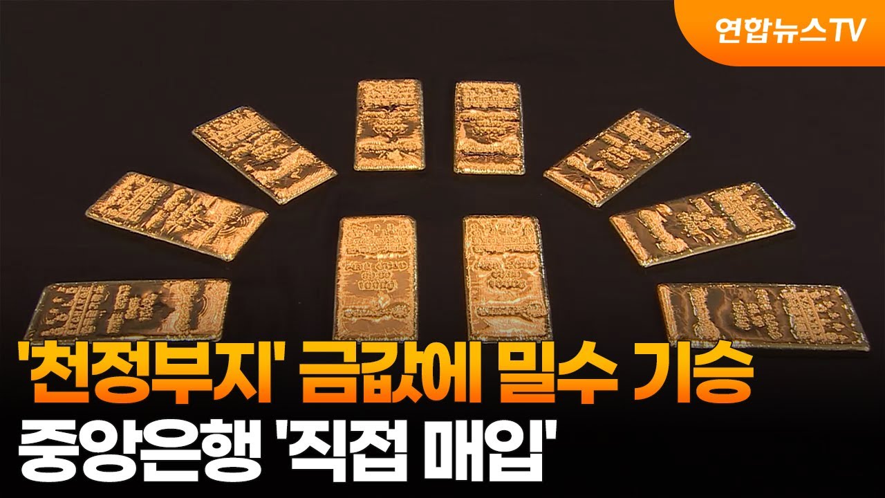 '천정부지' 금값에 밀수 기승&hellip;중앙은행 '직접 매입' / 연합뉴스TV (YonhapnewsTV)