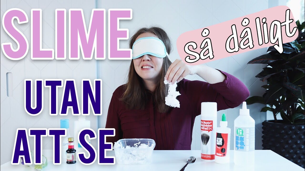 Blindfolded slime challenge (svenska)