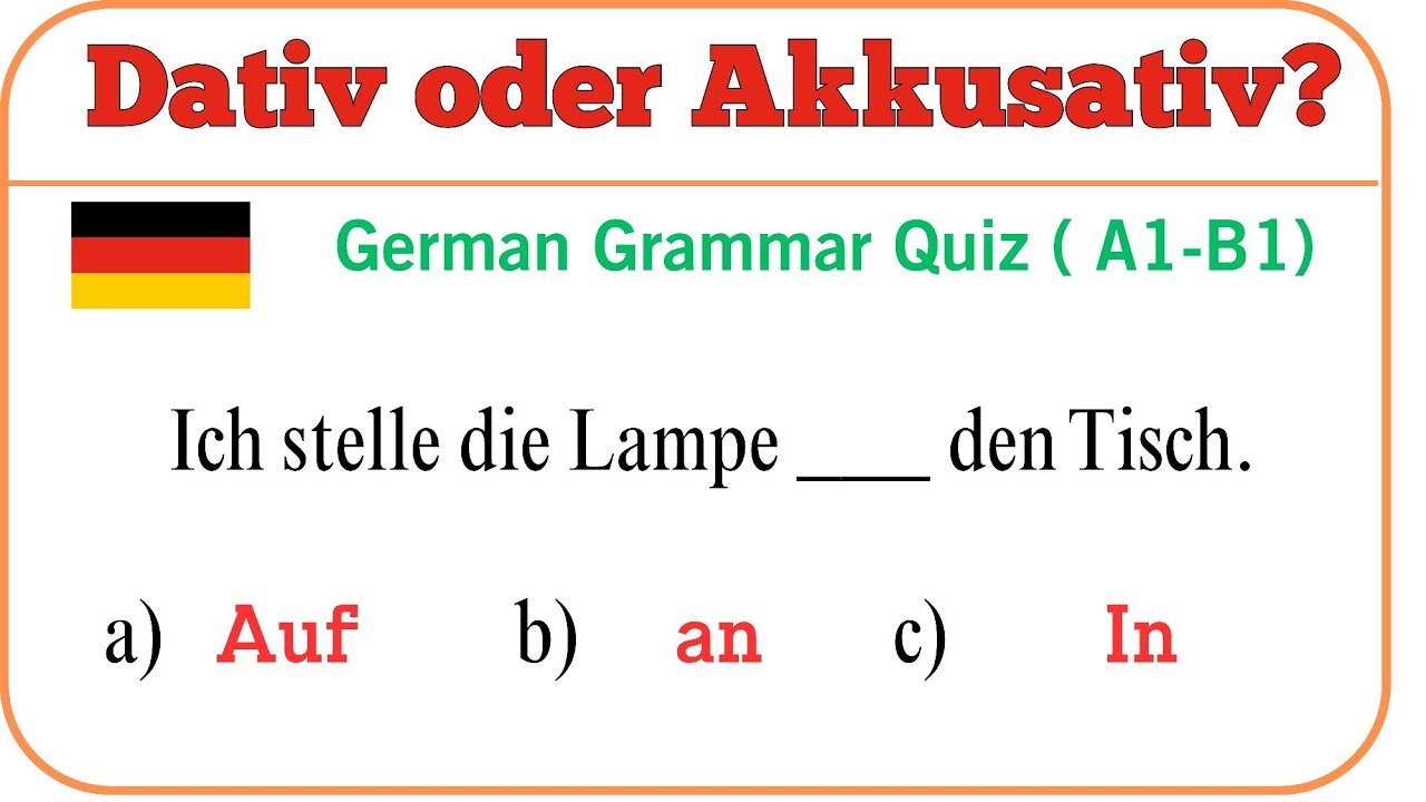 Präpositionen mit Dativ oder Akkusativ? | einfach erklärt mit Beispielen | Deutsch A2–B1