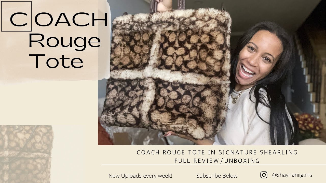 Coach Shearling Tote Review & Unboxing