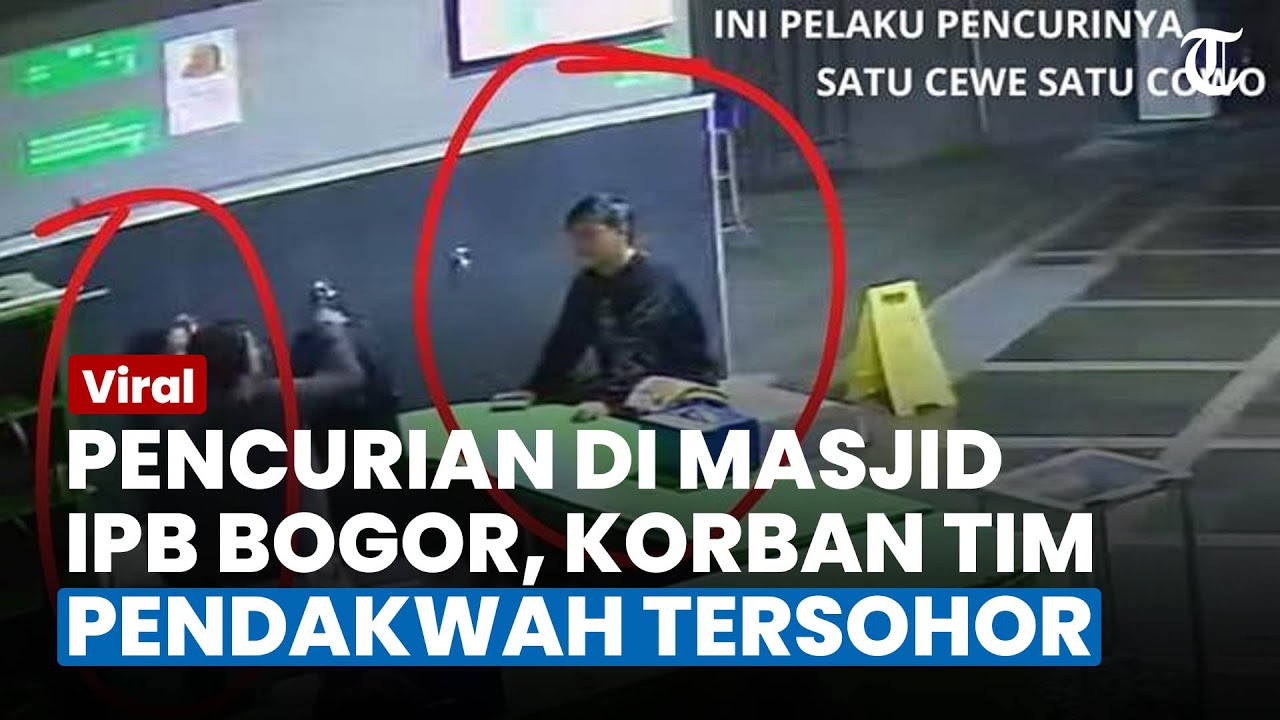 Detik-detik Pencurian di Masjid IPB Bogor, Korban Tim Pendakwah Tersohor