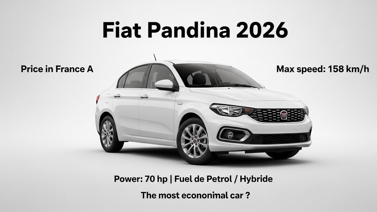 Fiat Pandina 2026 : Prix en France 🇫🇷 | La petite voiture hybride la plus économique ?