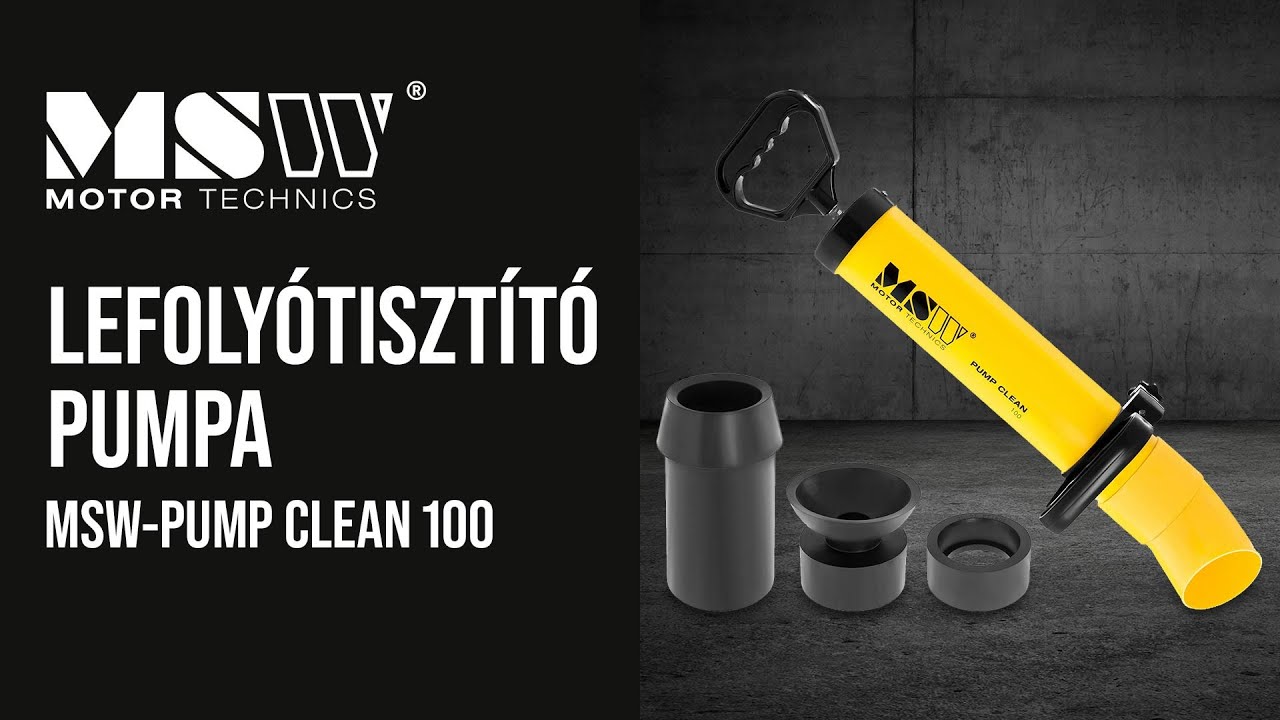 Lefoly&oacute;tiszt&iacute;t&oacute; pumpa MSW Motor Technics MSW-PUMP CLEAN 100 | A term&eacute;k bemutat&aacute;sa 10060354