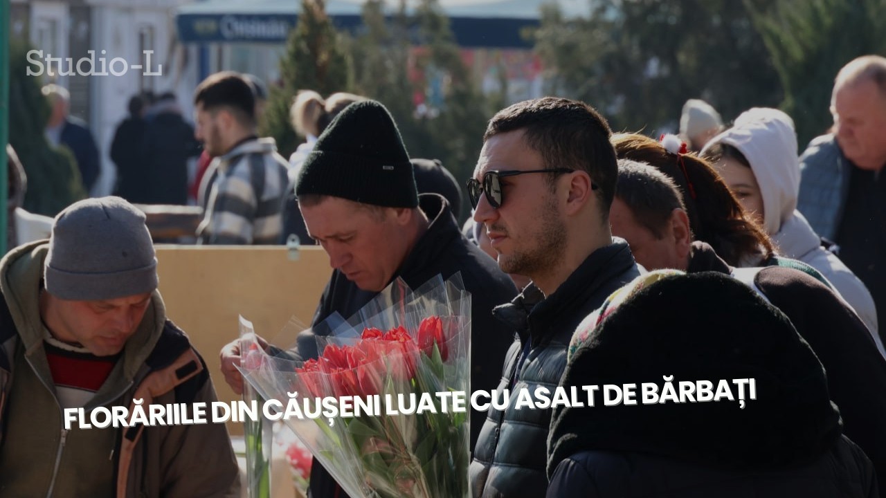 Florăriile din Căușeni luate cu asalt de bărbați