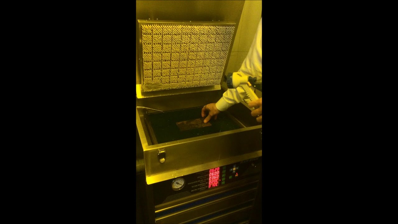 Water wash plate making process