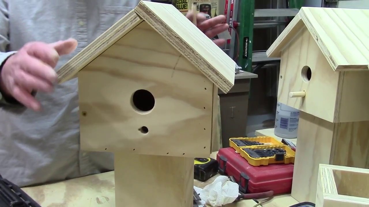Making a Bird House for a Fence Post #birdhouse #aroundthehousewithpat