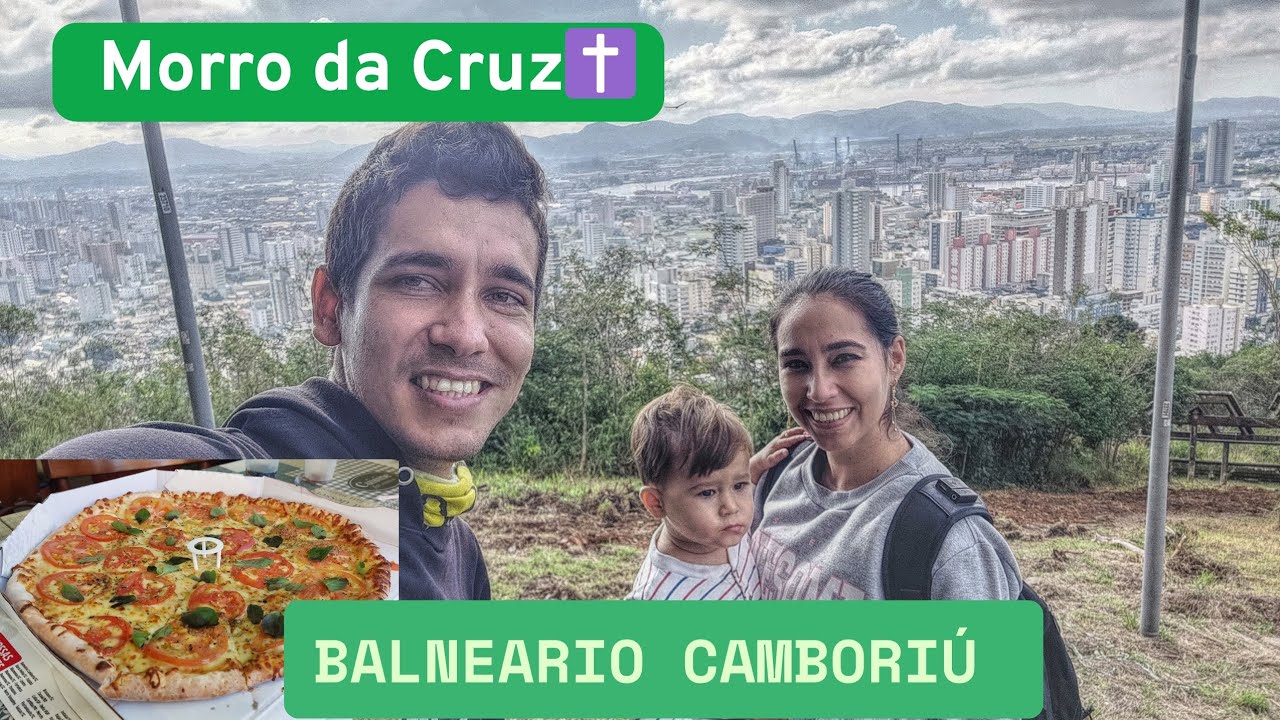 Primera Pizza en Brasil luego de conocer el Balneario Camboriú y el Morro da Cruz en Itajaí SC.