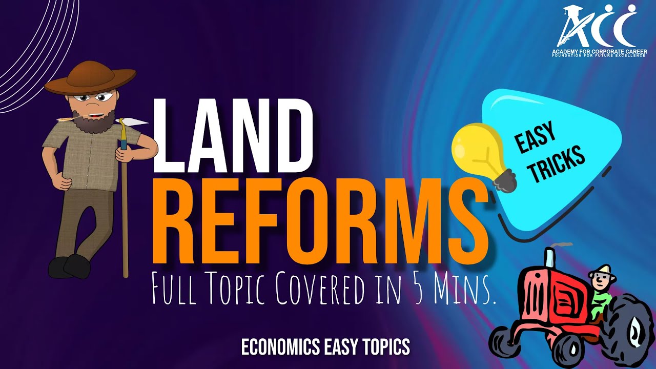 Indian Economy - Land Reforms | Full Topic with Easy Tricks in 5 Minutes