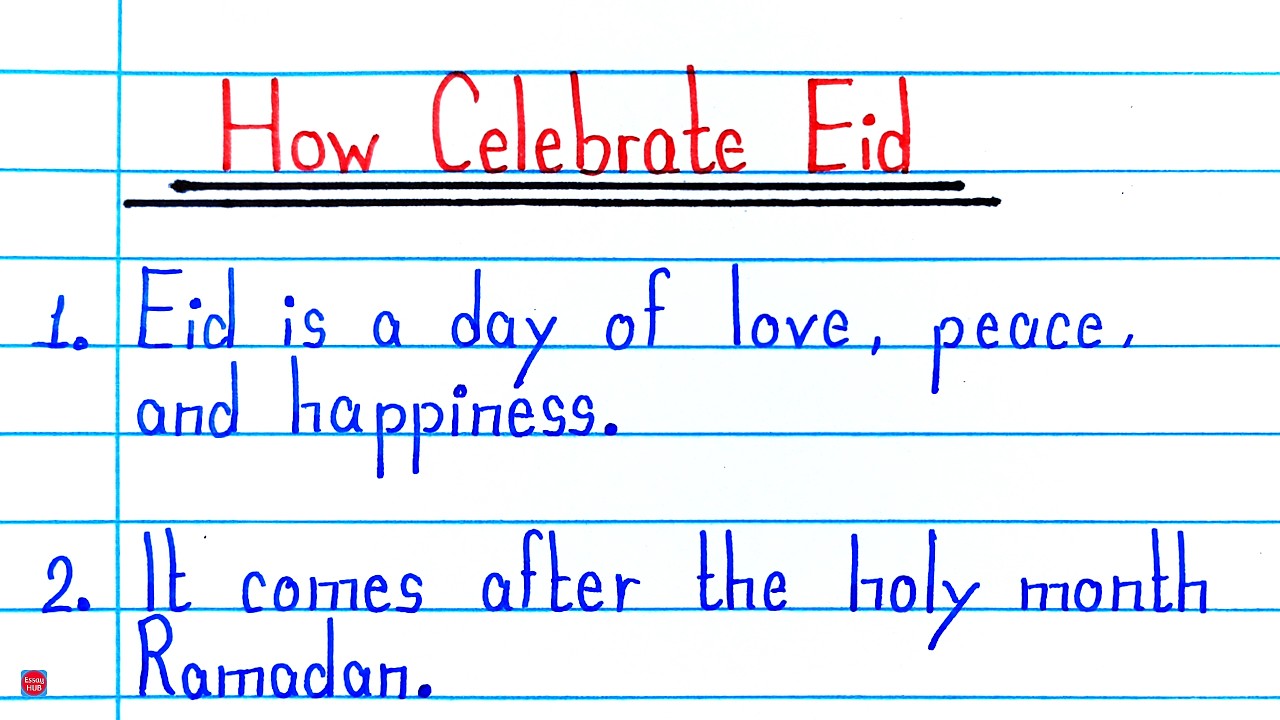 10 Lines on How Muslims Celebrate Eid | Eid Celebration Essay in English | Short Eid Essay