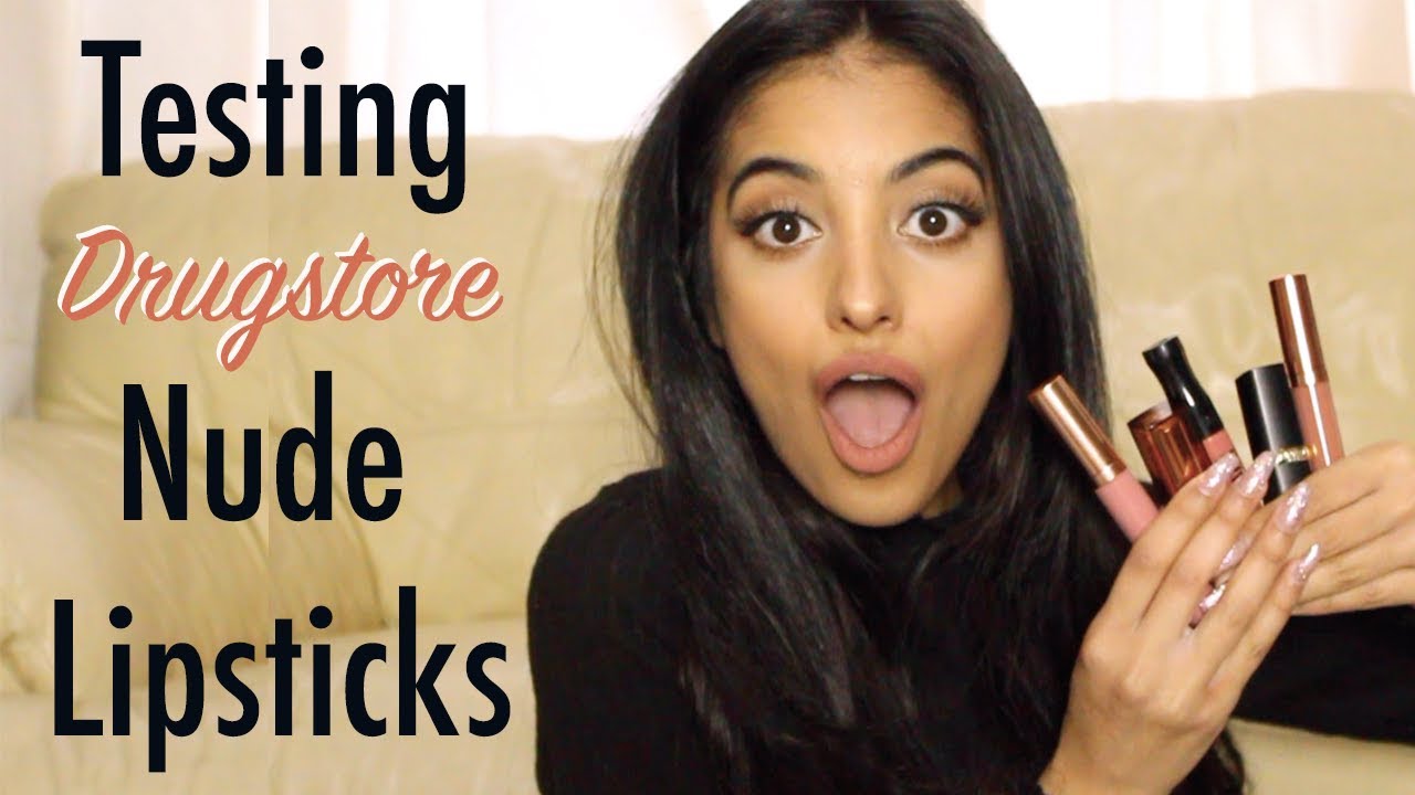 TESTING NEW DRUGSTORE NUDE LIPSTICKS for Indian/Asian/Olive/Tan Skin