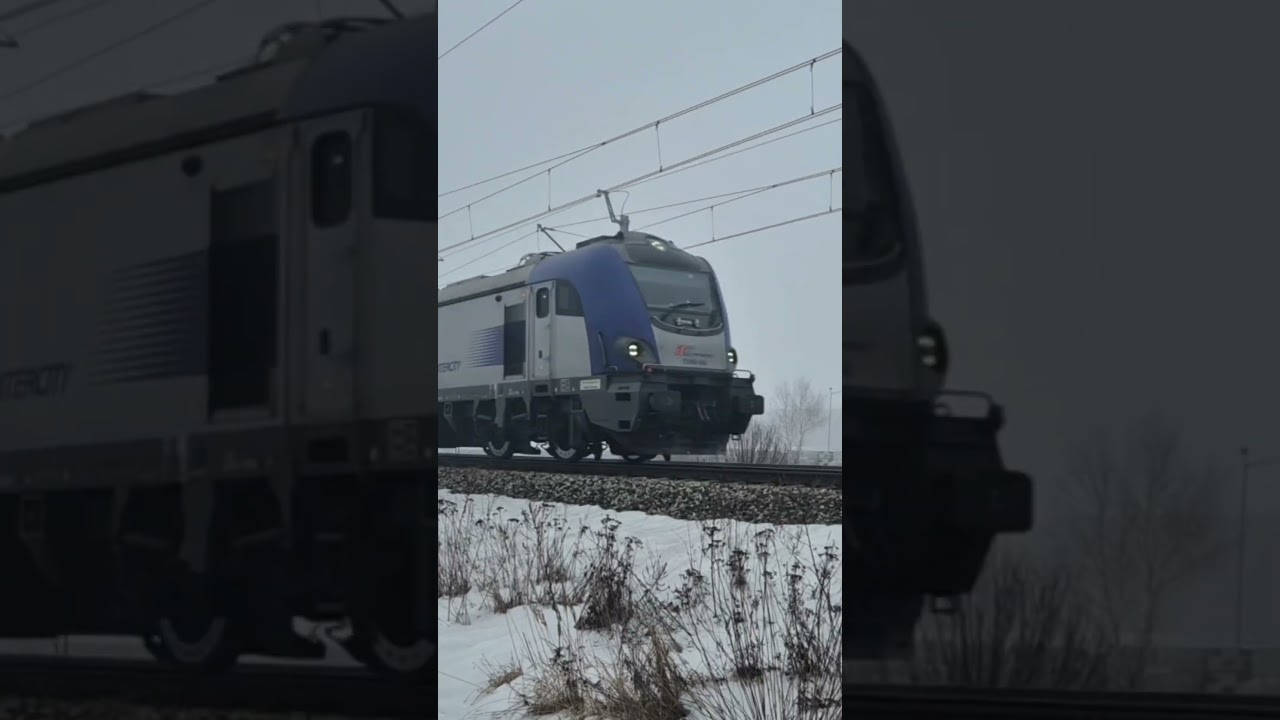 Mglisty Przelot EU160-046 z Zastępczym Składem Wagonowym IC Fredro + pozdrowienie z efektem dopplera