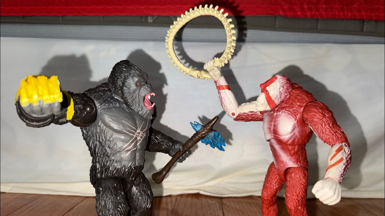 Kong vs Skar King Epic Arch Rival Battle Stop Motion