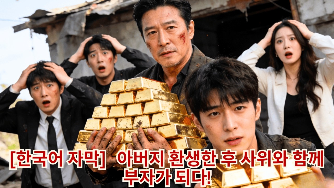 충격! 아버지가 환생해 자녀들의 음모에 맞서고, 냉담했던 아들딸은 하나같이 비참한 결말… 사위와 함께 금괴를 발굴해 부자가 된 나!  #Minidrama #drama #촌극