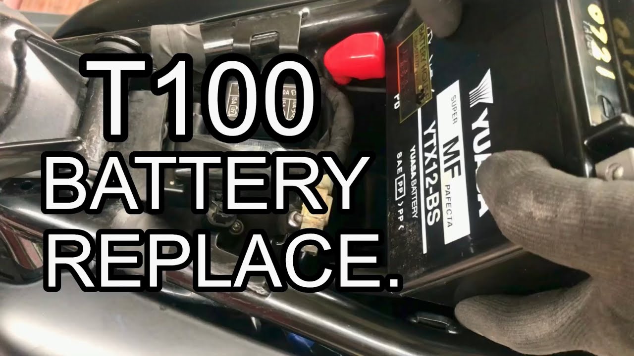 Triumph T100 Battery replace.