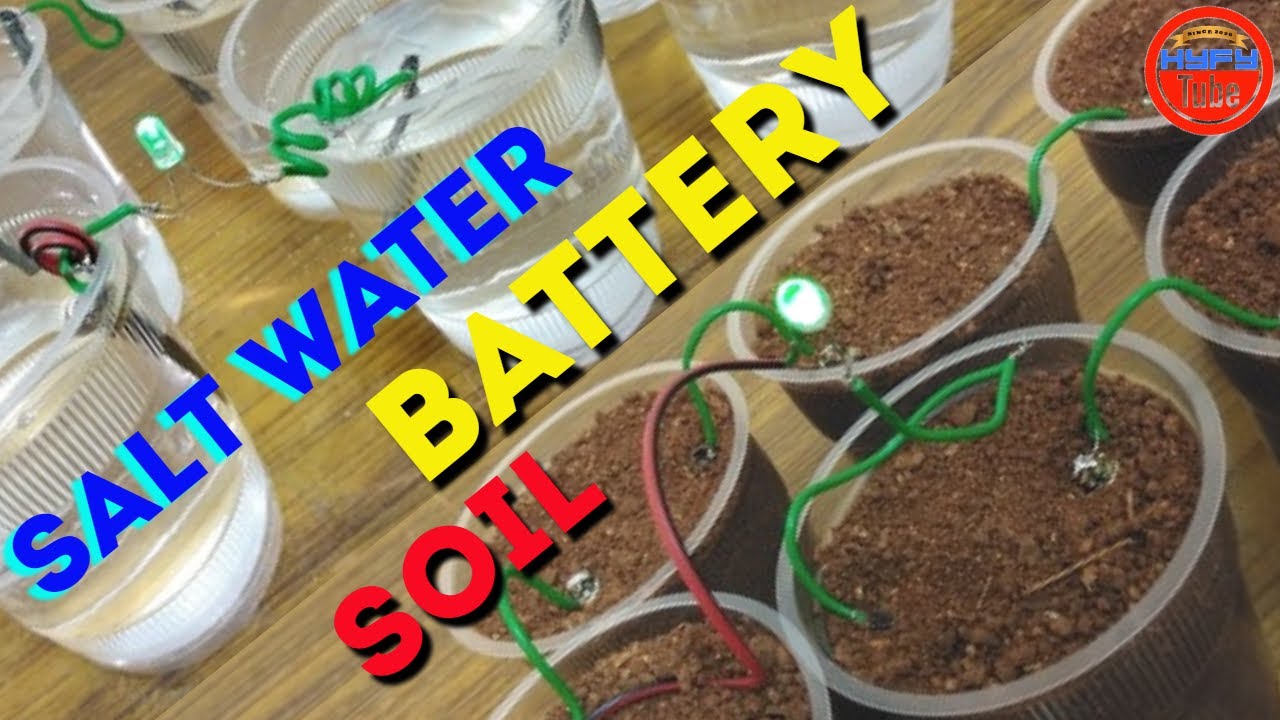 DIY Earth Battery: Electrical conductivity of Soil | Salt Water Electricity Generator | Soil Battery