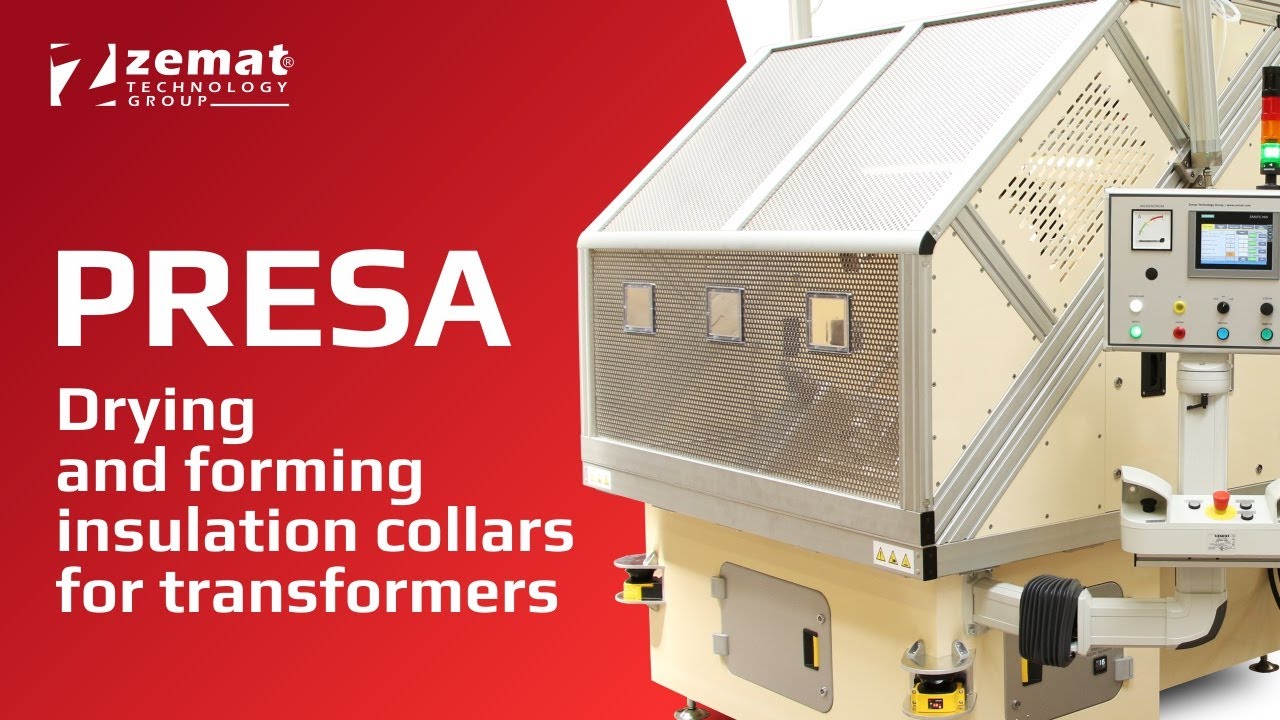 PRESA | HF machine for drying and forming insulation collars for transformers