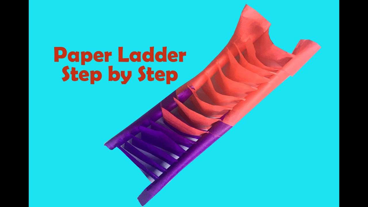 How to make paper ladder step by step || Origami Paper ladder