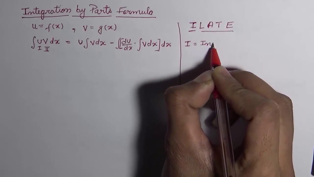 Integration by Parts Formula (Hindi)