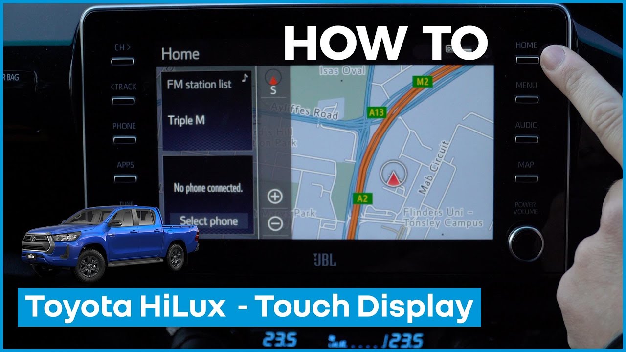 How to use Toyota Hilux Touch Display Screen