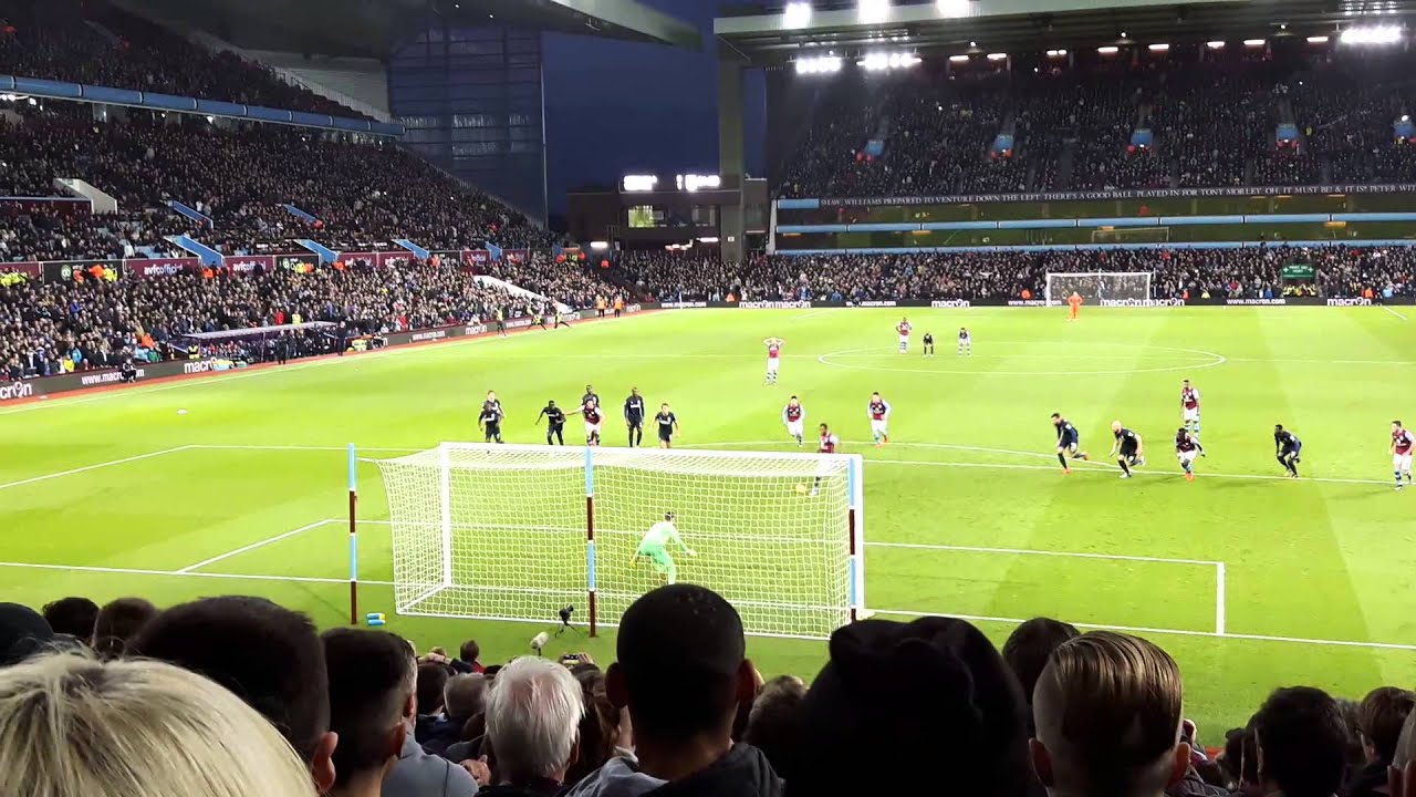 Jordan Ayew Penalty Aston Villa v West Ham United