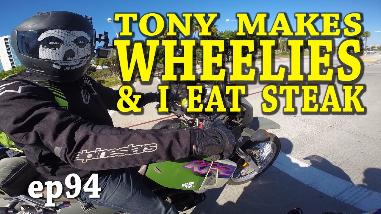 Steak and Wheelies - A day in the life of a crazy motorcyclist.