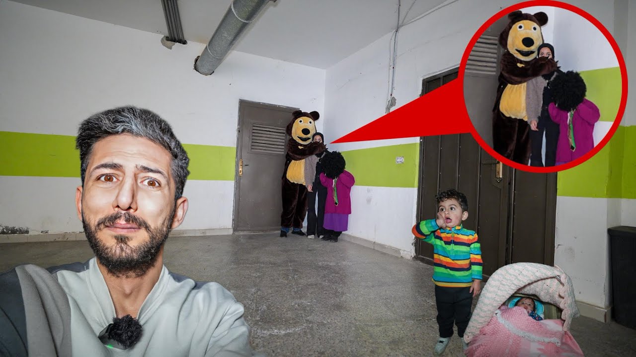 ميمي وعز حاولو إنقاذ رحمة المخطوفة من المعلمة الشريرة والدب الشرير مع ايمن تيوبر