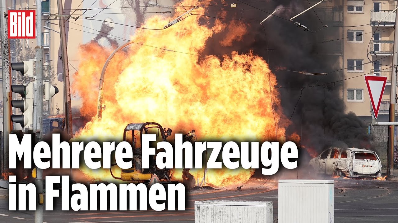 Während Bauarbeiten: Heftige Gas-Explosion mitten in Dresden