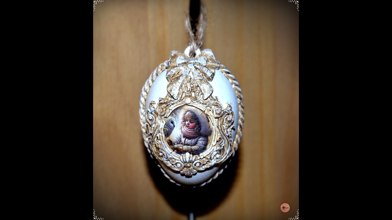Vajíčko. Decoupage egg