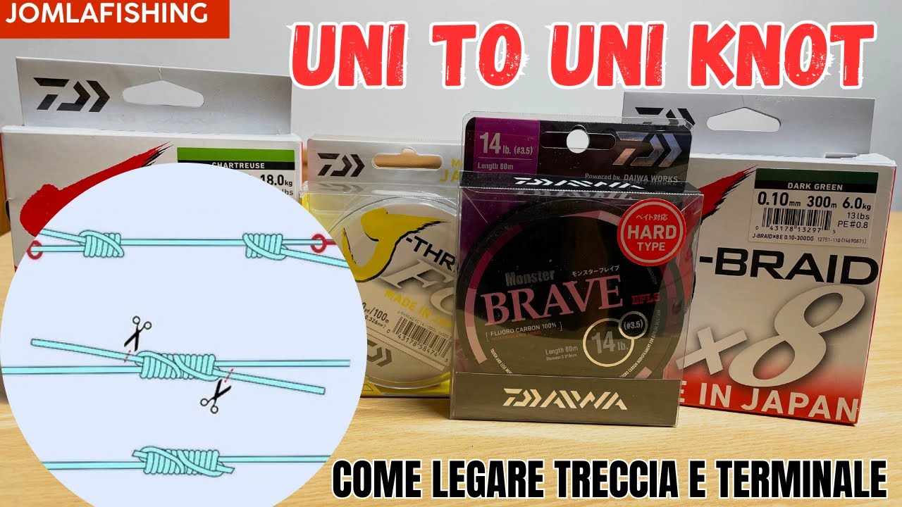 NODO UNI TO UNI: COME LEGARE TRECCIATO E TERMINALE! 🪢🎣
