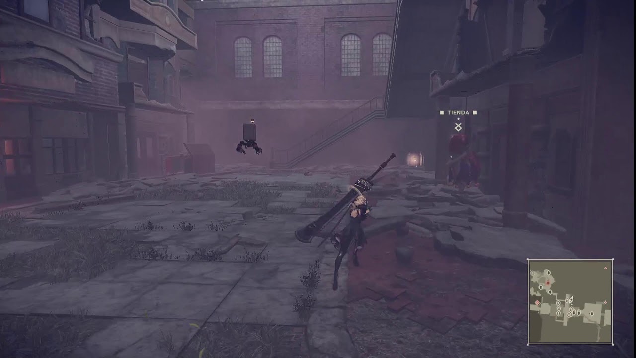 jugando minecraft y después empezando nier automata