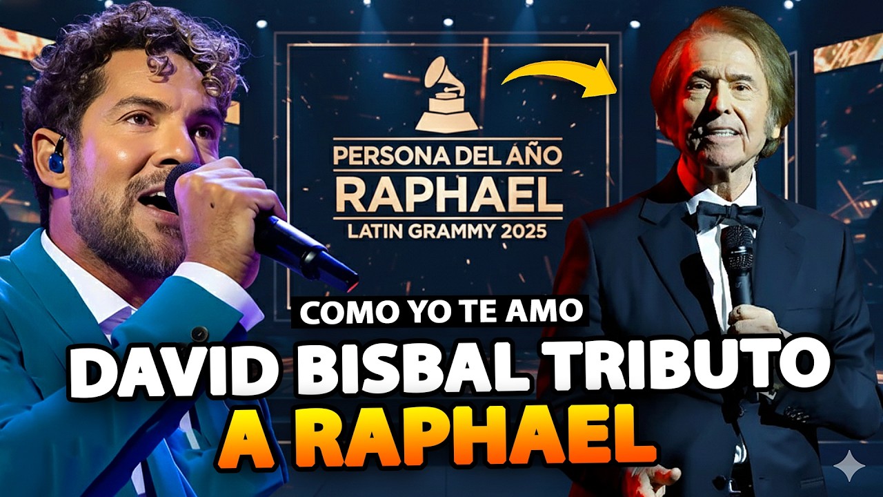 David Bisbal canta “Como Yo Te Amo” en los Latin Grammys en homenaje a la persona del año Raphael