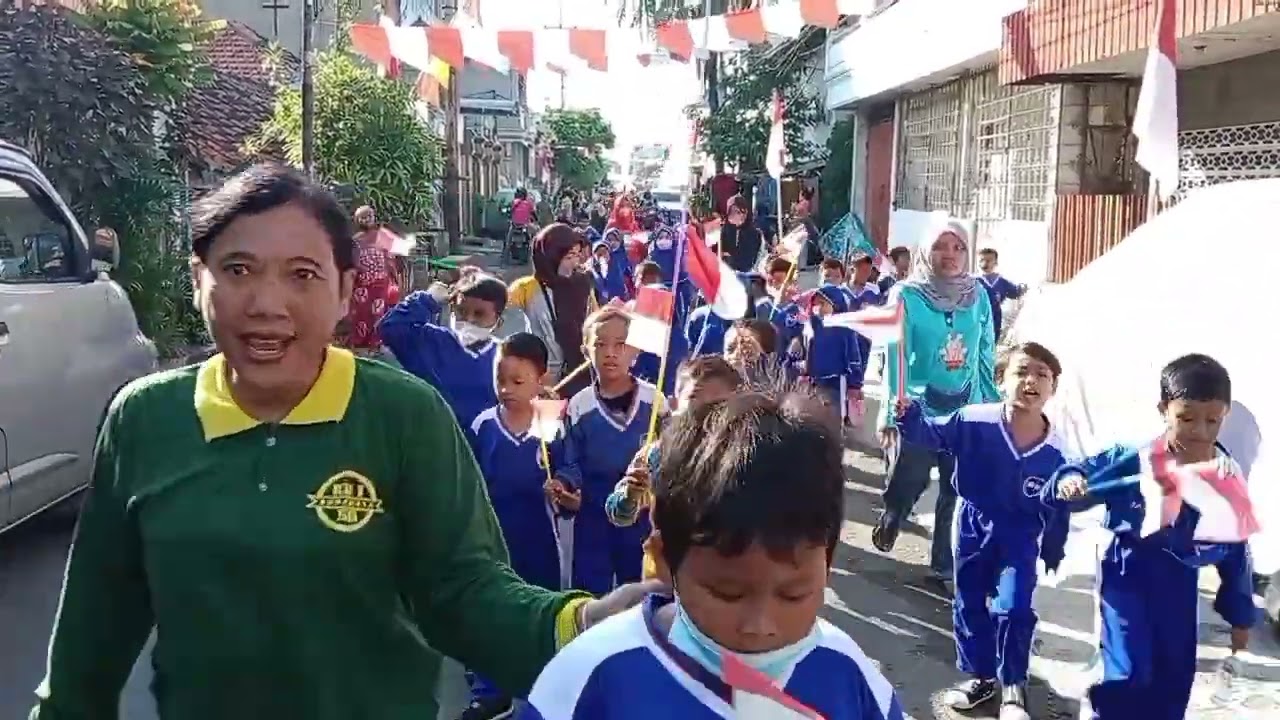 KIRAB HUT RI KE 77 SDN KREMBANGAN UTARA I/55 SURABAYA @rahmanandree5875