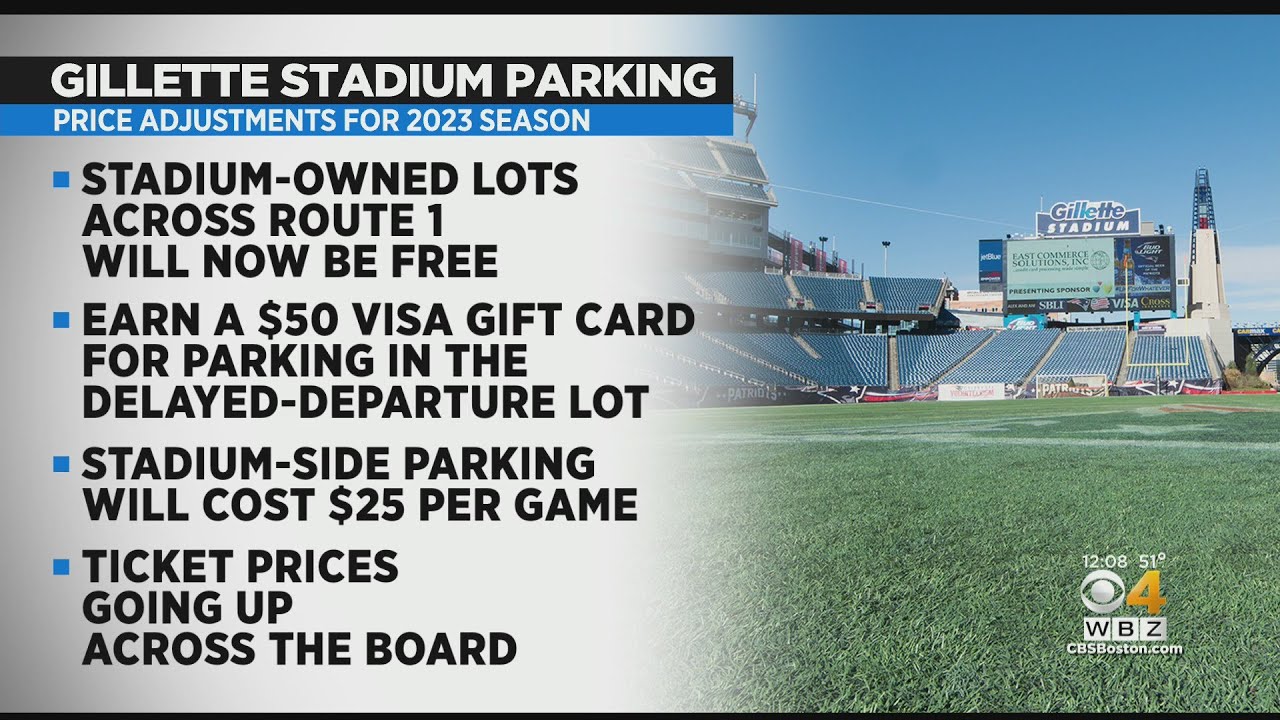Patriots raising ticket prices, offering free parking and get-paid-to-park option at Gillette Stadiu