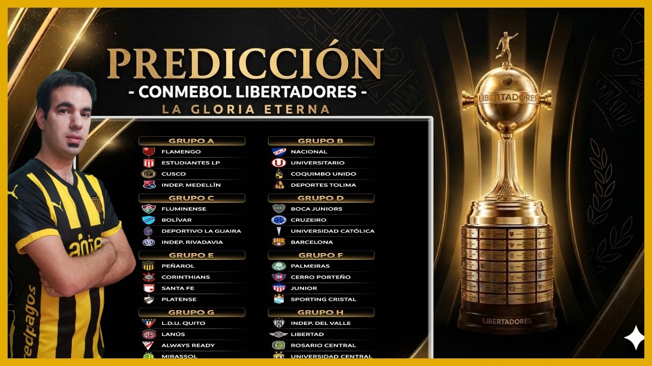 COPA LIBERTADORES 2026⚽​🔥 | ​ PREDICCI&Oacute;N FASE DE GRUPOS🏆​​