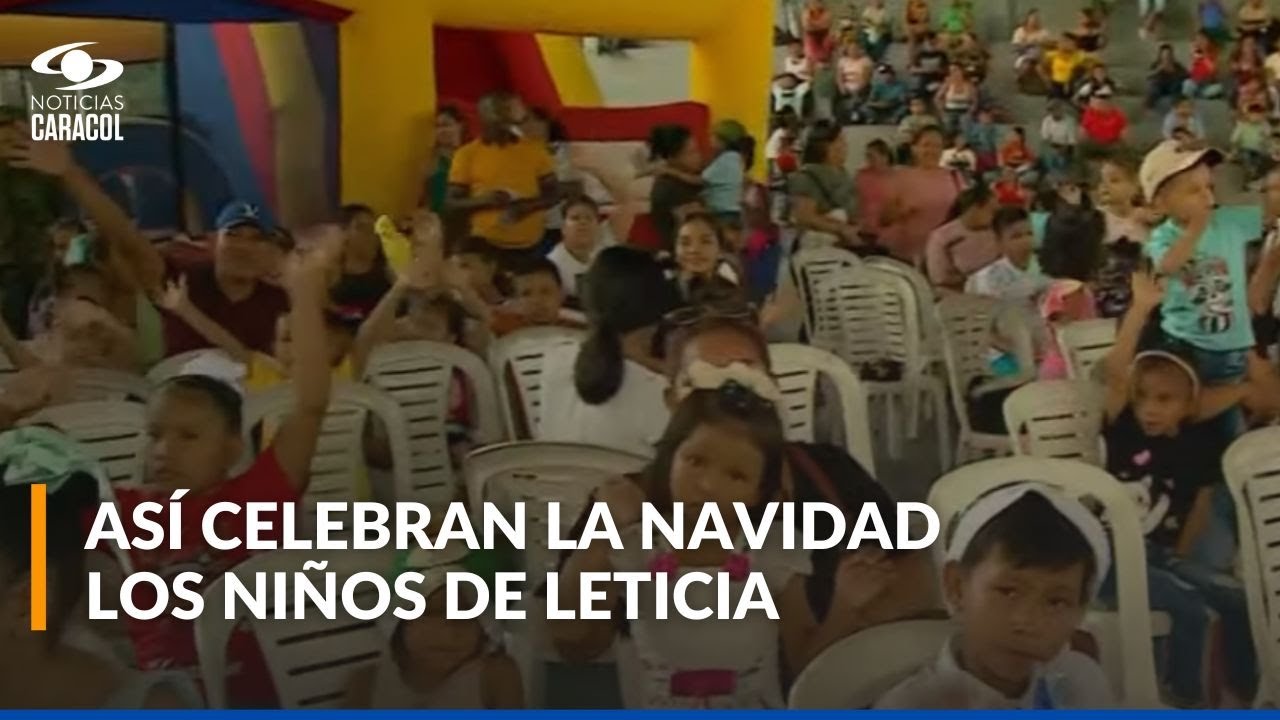 Los niños de la Amazonía colombiana celebran la navidad junto a Noticias Caracol y Pepe Ganga