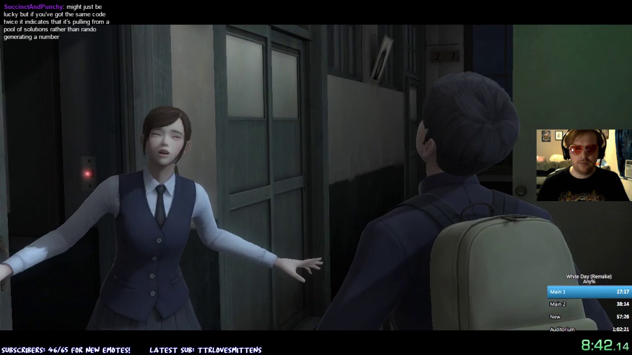 White Day (Remake) any% speedrun in 48:47 IGT