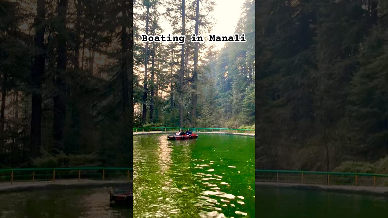 Boating in Manali at Van Vihar #shorts #travel #shortsfeed #ytshorts #nature #manali