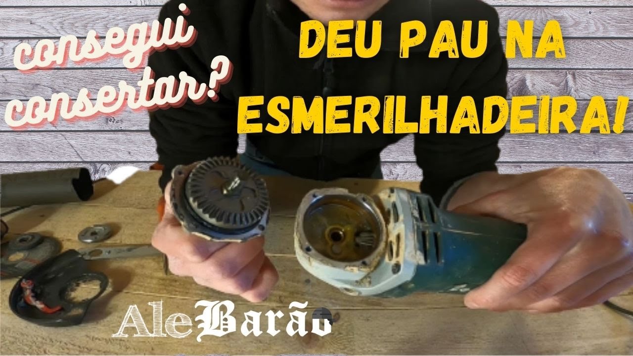 Esmerilhadeira quebrou! Barulho começou do nada! Rolamento? Pinhão? Induzido? O que será o problema?