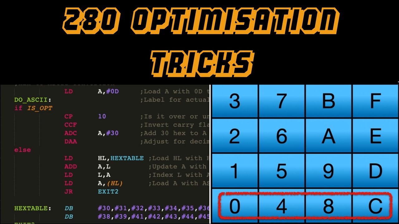 Z80 Optimisation Tricks