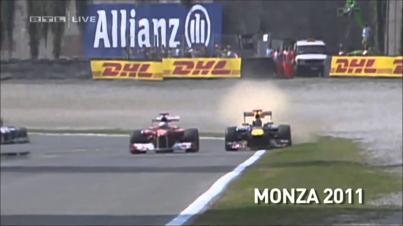 Vettel vs Alonso monza 2012