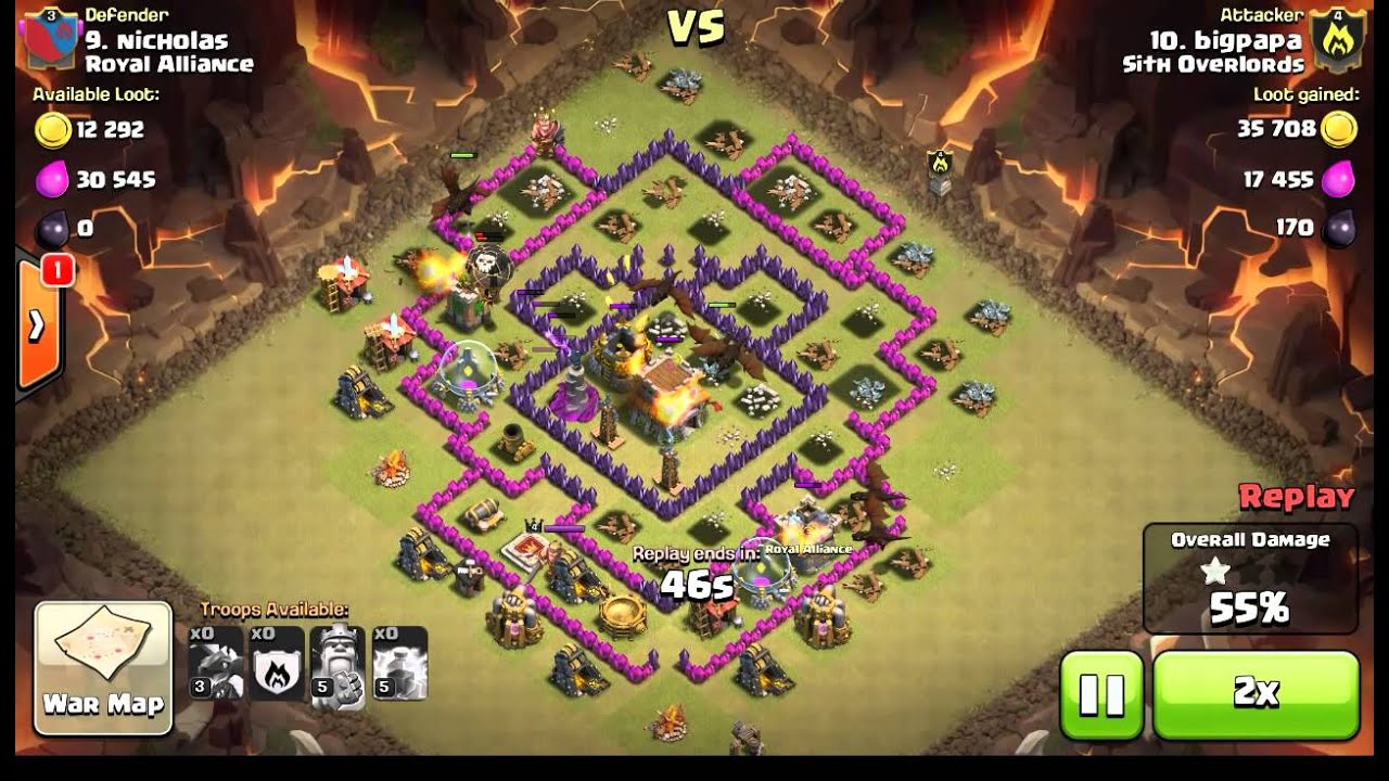 Clash of Clans 3 star Dragon 105 attack By: BigPapa (SithOverlords)