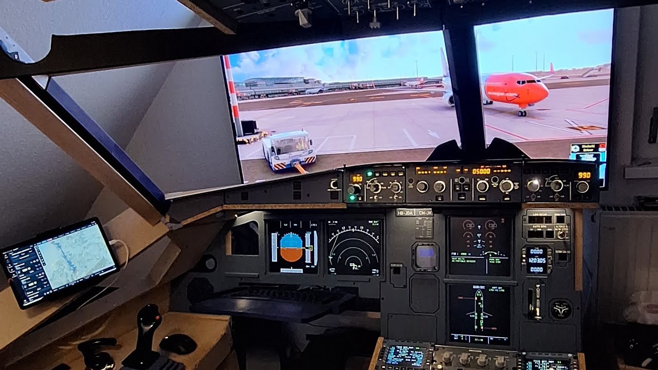 A320Neo Homecockpit First flight in 2026 - landing in Stuttgart (EDDS)